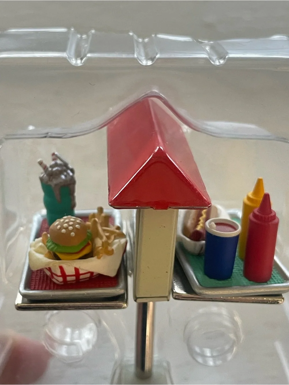 Vintage 1998 Hallmark Kiddie Car Classics Menu Station Food Trays